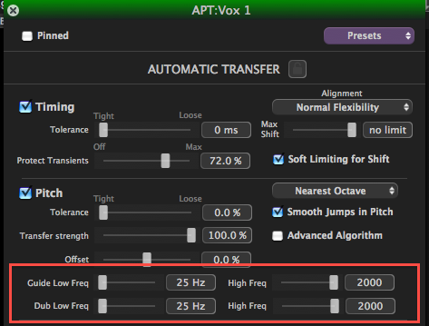 APT Extreme Pitch Range